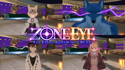 [50% OFF Launch Sale] ZONE EYE | Lightning & Eye Glow Effects for VRChat