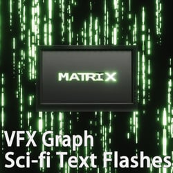 Unity VFX Graph๏ผSci-fi Text Flashes