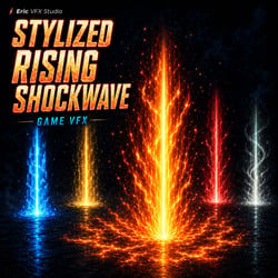 Unity Game VFX - Stylized Rising Shockwave