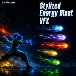 Unity Game VFX - Stylized Energy Blast
