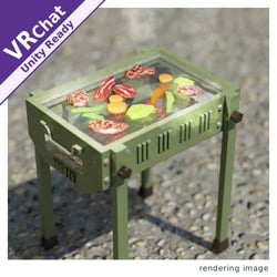 BBQ Grill Set (Smoke Effect)