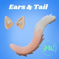 Set Cat Ears & Tail VRChat asset