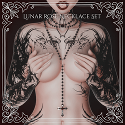 Lunar Rose Necklace Set