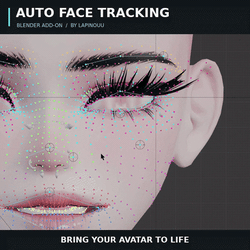 Auto Face Tracking — Face Tracking Shape Keys for VRChat & VTubing (Realistic, Anime & Furry) — Blender Add-on