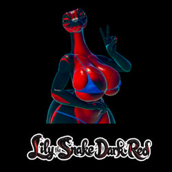 Lily the Snake Dark Red - Texture & Material