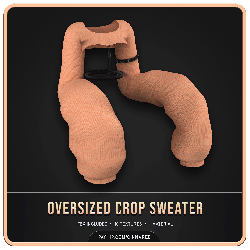 Oversized crop sweater