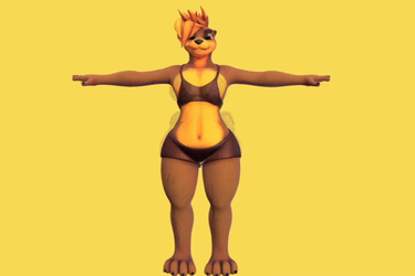 Otters (VRChat 3D Models, VTuber Avatar)