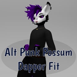 Alt Punk Possum Dapper Fit