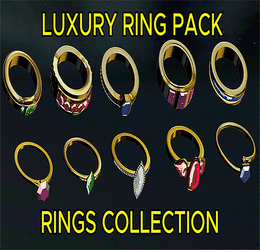 The Golden Gems Jewelry Collection [10+ Rings for VRChat]