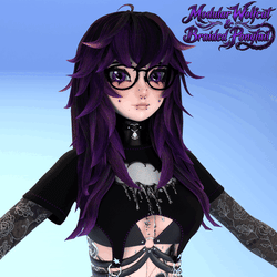 Zowee Hair Pack – Modular Wolfcut & Braided Ponytail