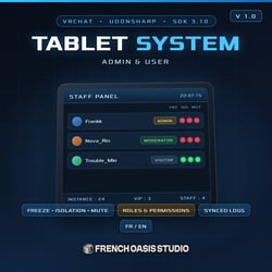 [VRChat Asset] VRChat Tablet System — Admin & User | The all-in-one moderation tablet for your VRChat world