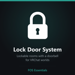 [VRChat Asset] Lock Door System | Lockable rooms with a doorbell for your VRChat world