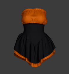 Ruffled Dress — Free Practice Asset