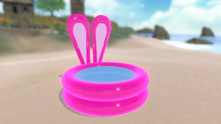 Bunny Pool Set! :D Pool World Drop and Pool Ring!