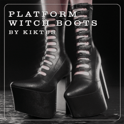 Platform Witch Boots | kiktus