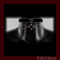 Gothic heart choker