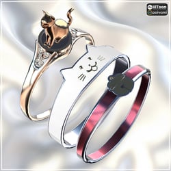【Cavo's】The CATS Ring(Set of 3)
