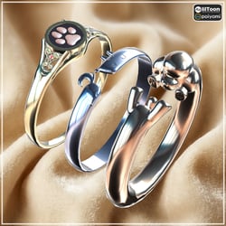 【Cavo's】Pupper Ring(Set of 3)