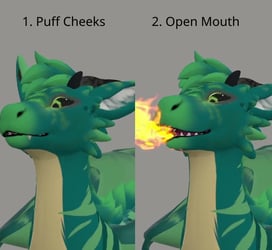 Face Tracking Puff Sequence Toggle