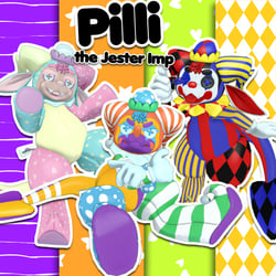 Pilli the Jester Plush VRChat Avatar 