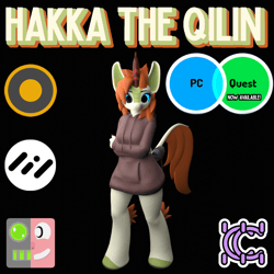 Hakka the Qilin (Anthro Dragon Pony)