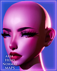 Aria Head V2 Detailed Normal Maps