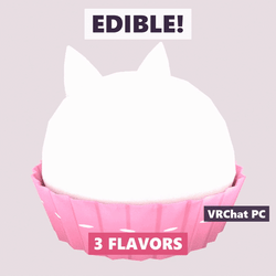 Edible Cat Strawberry Daifuku - 3 Flavors | VRChat
