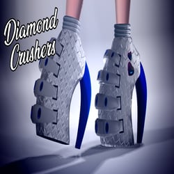 "Diamond Crushers" Heels (VRChat Clothing)
