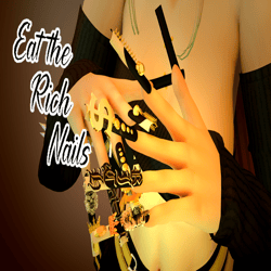 "Eat the Rich" Nails (VRChat)