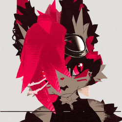 Ninja Hair - Hairstyle for VRChat Avatars! ✨ (Novabeast Goggles Compatibility, AudioLink)