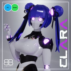 [Original 3D Model] CLARA 2 Female FREE Robot Avatar for VRChat