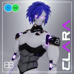 [Original 3D Model] CLARA 2 Male FREE Robot Avatar for VRChat