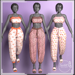 Cozy Set with Matching Slippers — Rigged for VRBase Egirl