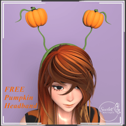 FREE Pumpkin Headband for Halloween 