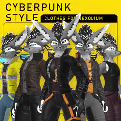 Cyberpunk Style Clothes for Rexouium