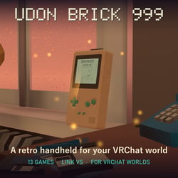 UdonBrick 999 — Retro Handheld Console for VRChat Worlds