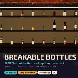 Breakable Bottles — 28 Breakable Bottles for VRChat Worlds