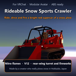 Rideable Snow Sports Crawler - Nitro & Missile Turret [Modular Avatar / ABS]