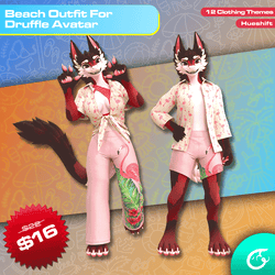 Beach Outfit For Druffle | VRChat Clothing