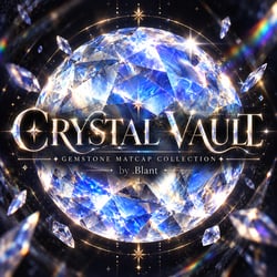 ✦ Crystal Vault — Gemstone MatCap Collection
