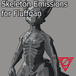 Texture - Halloween Skeleton Emissions for Fluffgan