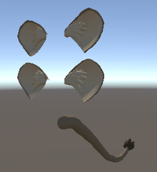 Lion Ear And Tail Set