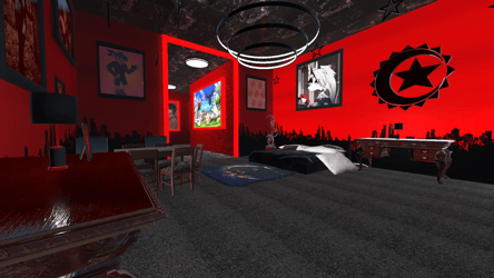 (PC/QUEST) Avatar Bedroom Apartment - Red And Black Gothic Version