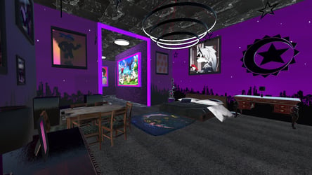 (PC/QUEST) Avatar Bedroom Apartment - Purple And Black Gothic Version