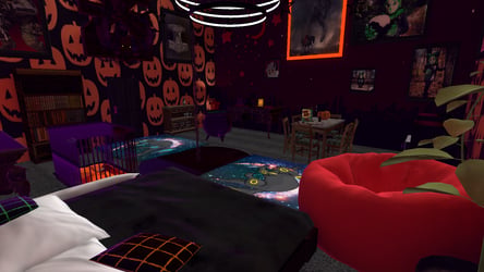 (SFW/NSFW) Trick Or Treat Bedroom - A Halloween Themed World For VRChat