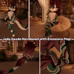 Jade Geode - Novabeast Texture PNGs - with Emissions Map!
