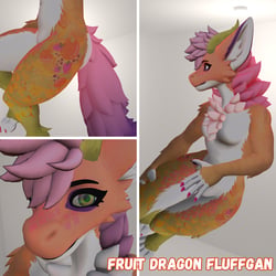 Fruit Dragon - Fluffgan Texture PNGs