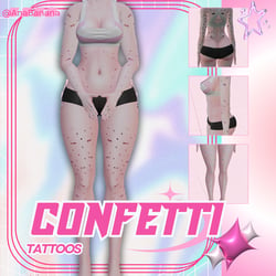 (J:)🎉 Confetti Tatts | Vrbase Egirl