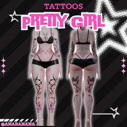 (J:)β¨ Pretty Girl Tatts | Vrbase Egirl