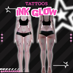 (J:)βοΈ Ink Glow Tatts | Vrbase Egirl